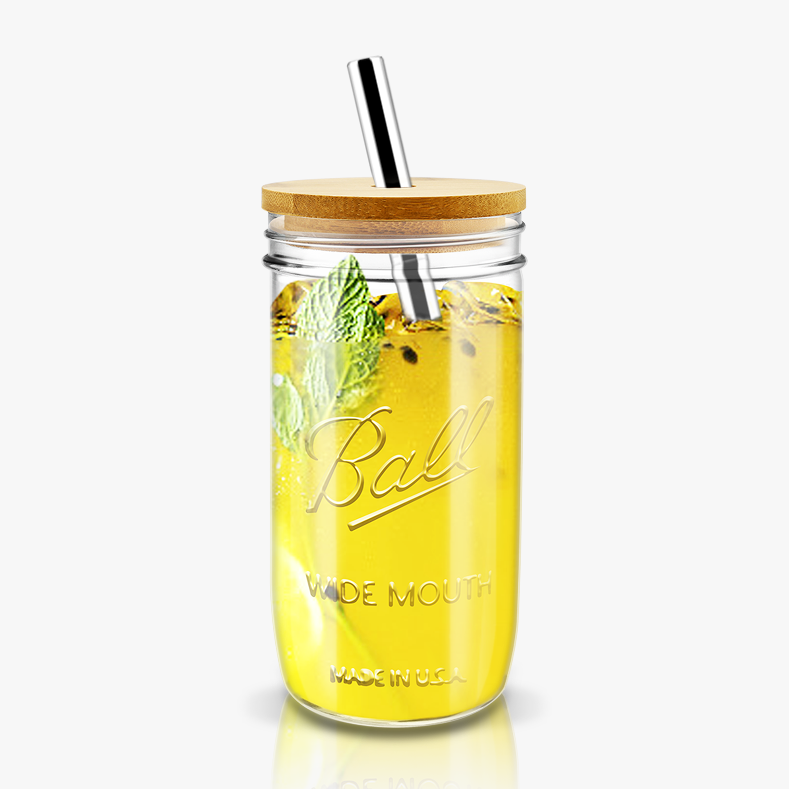 Mason Jar with Lid and Straw, 24oz … curated on LTK